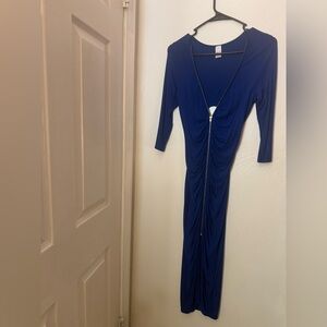 Elegant Blue Maxi Dress size medium